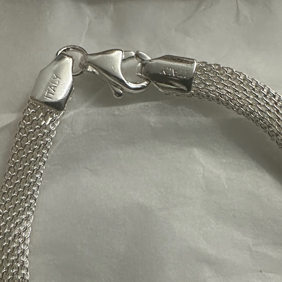 Vintage Italian 925 Sterling Silver Bracelet 8" - Picture 2 of 3